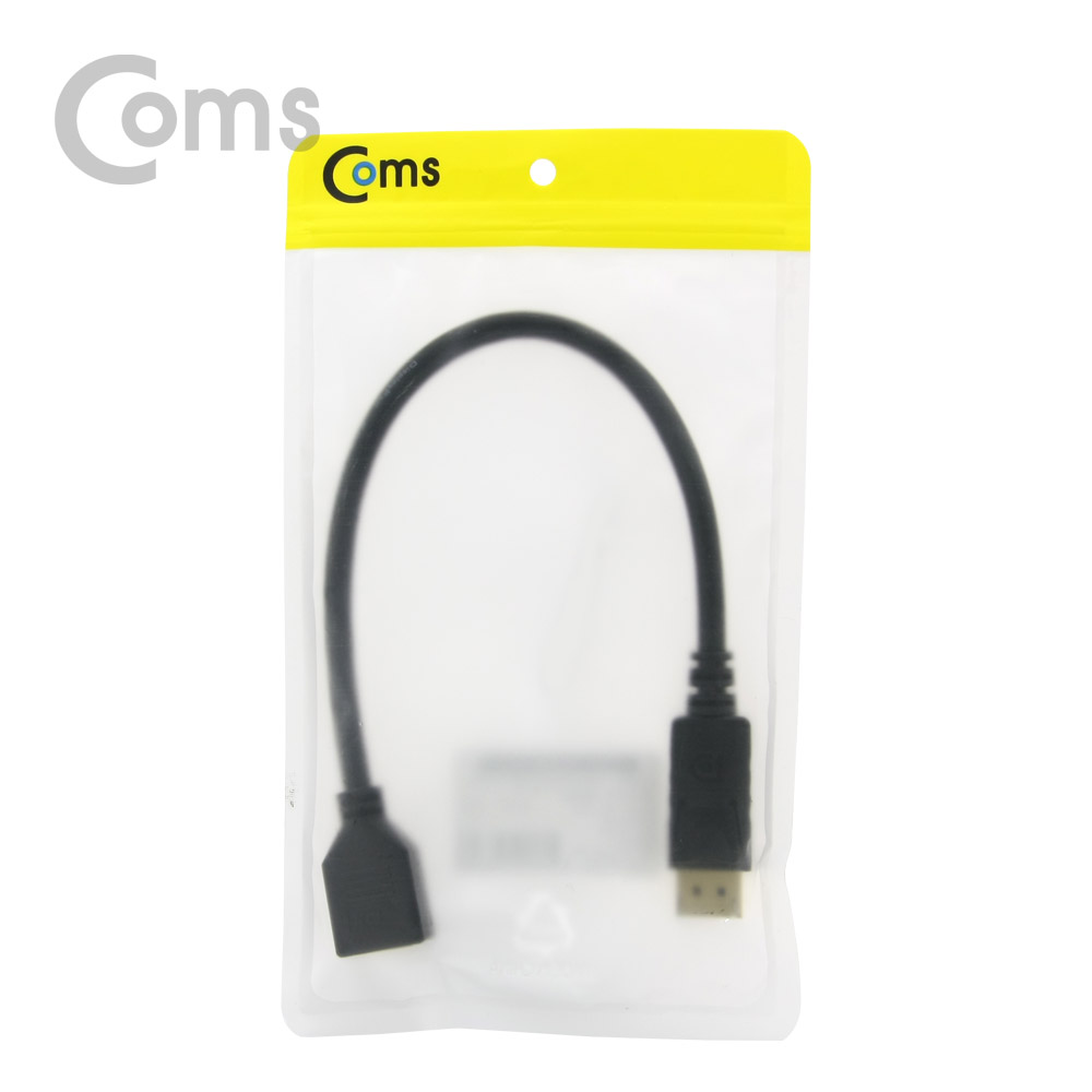 Coms 디스플레이 포트 젠더 연장 DP(M)/DP(F) 30cm/DisplayPort