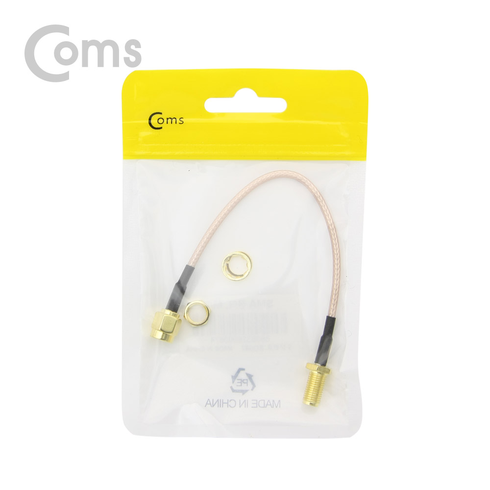 Coms SMA 케이블젠더 SMA Plug M/SMA Jack F 15cm