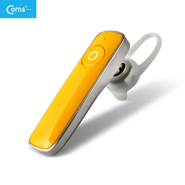 Coms 블루투스 이어셋, 모노/통화전용 Yellow