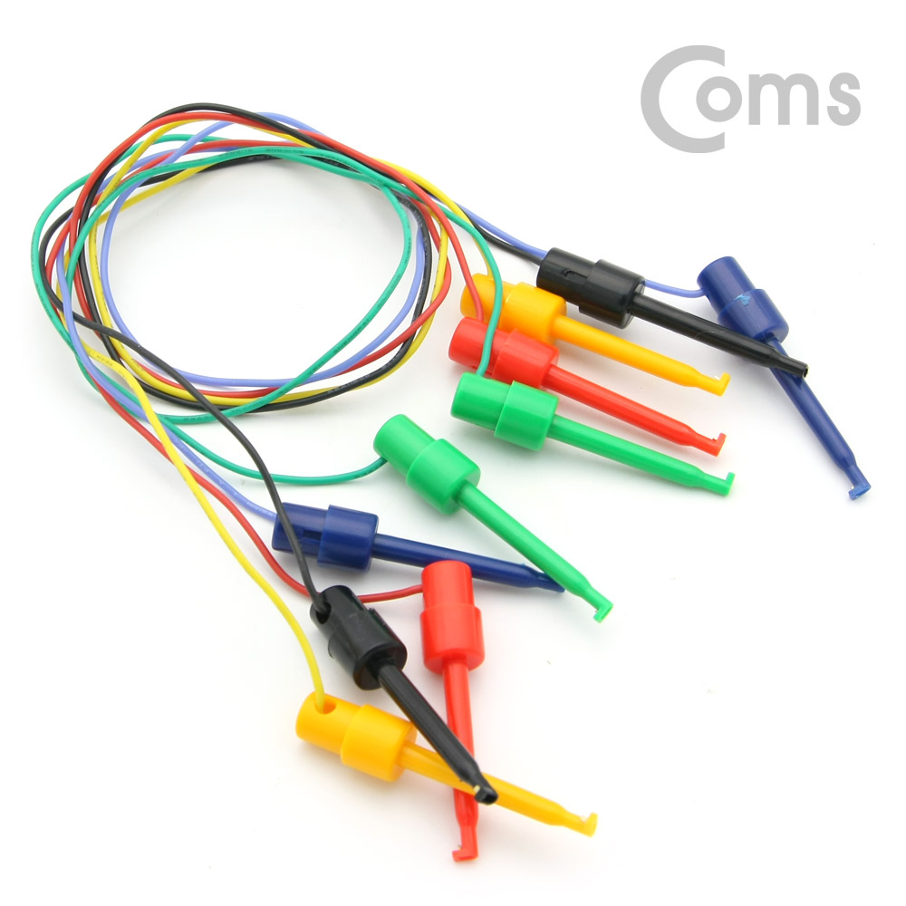 Coms IC 후크/훅 클립 리드케이블 - 테스트용 / 5 Color / 중형