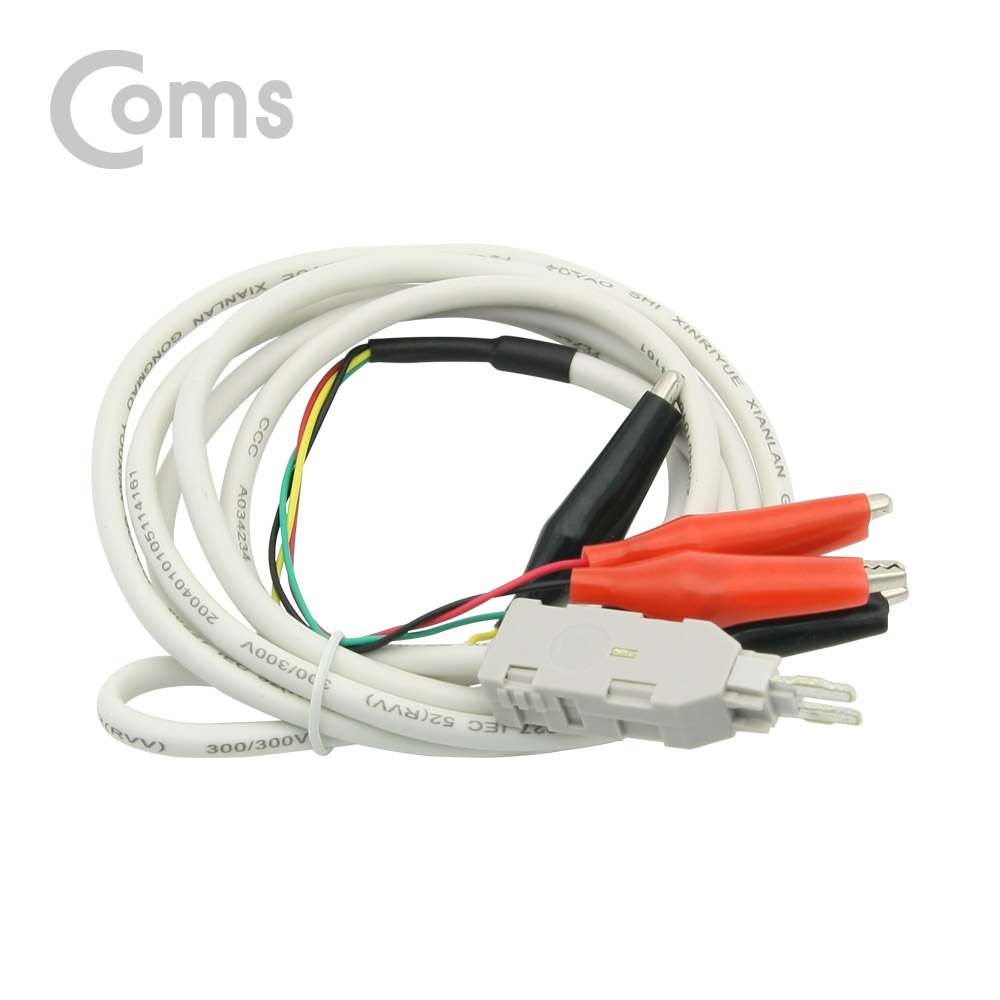 Coms 악어 클립(적색/흑색) LSA Testing 케이블 1.5M