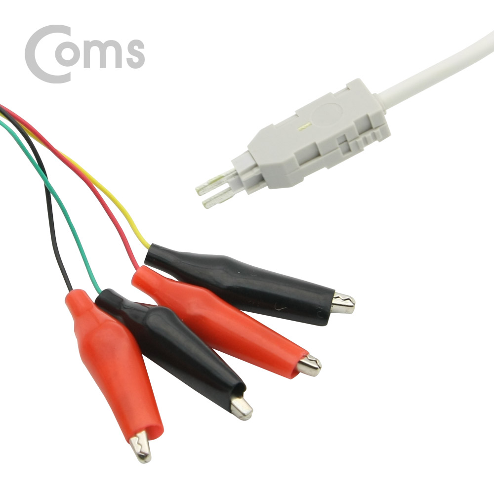 Coms 악어 클립(적색/흑색) LSA Testing 케이블 1.5M