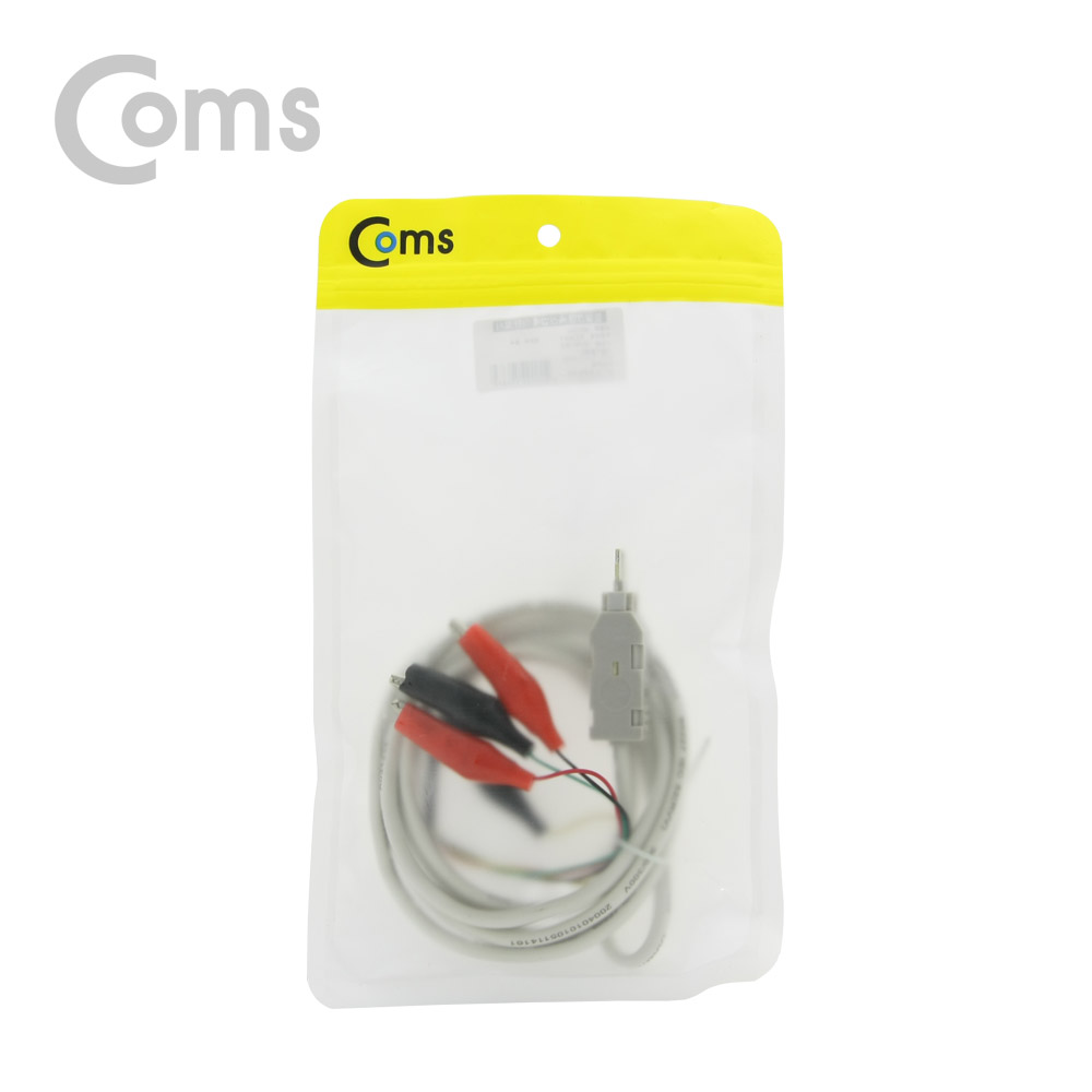 Coms 악어 클립(적색/흑색) LSA Testing 케이블 1.5M