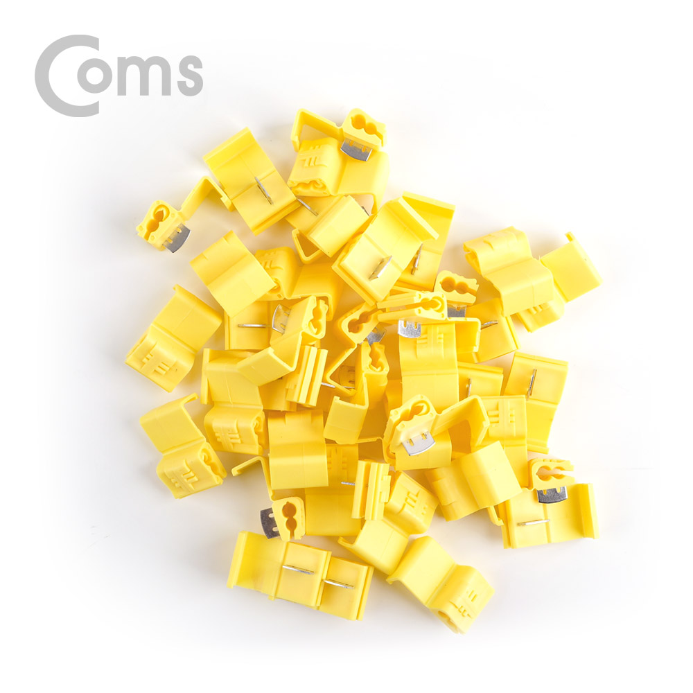 Coms 와이어 커넥터(100pcs)/ 퀵형 / 옐로우