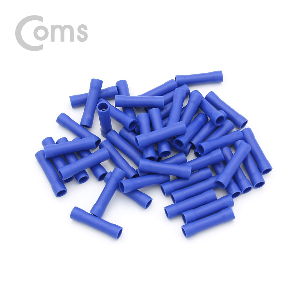 Coms 부트 커넥터(BV2/와이어/터미널) 절연형, 청색, 외경 6mm, 50pcs