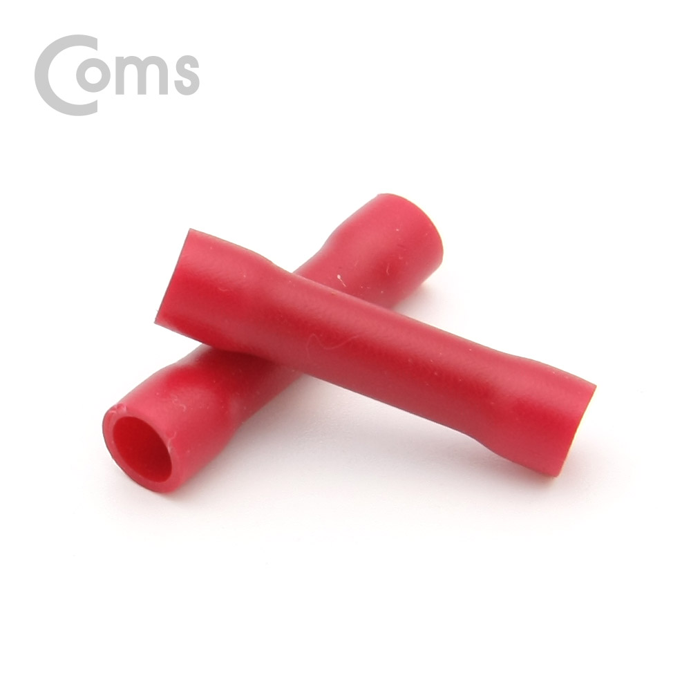 Coms 부트 커넥터(BV1/와이어/터미널) 절연형, 적색, 외경 6mm, 50pcs