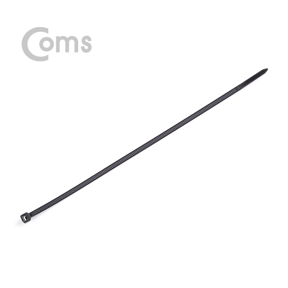 Coms 케이블 타이(100pcs) 블랙 / 길이 200mm, 너비 4mm