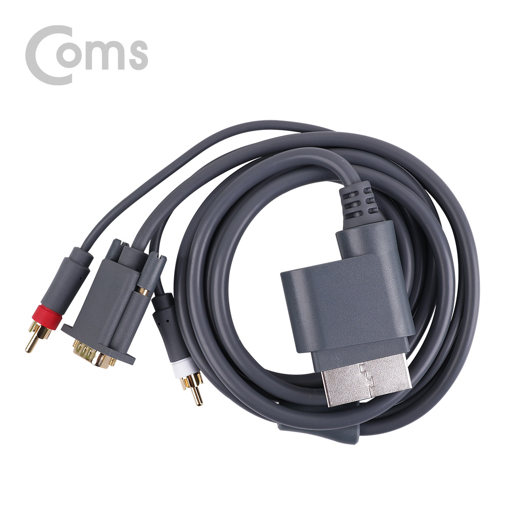 Coms 게임기 AV 케이블, XBox360용 1.8M/ XBox to VGA+2RCA