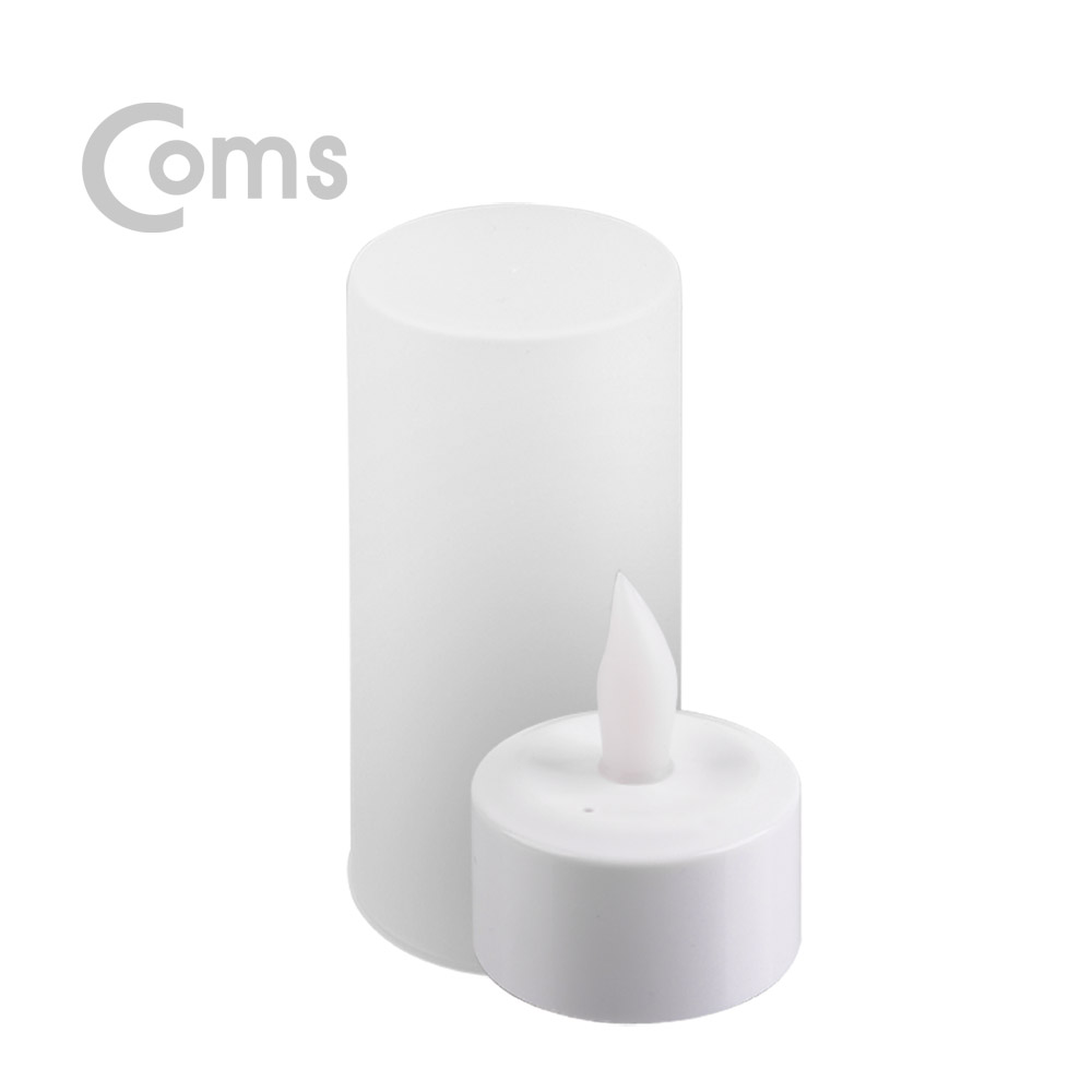 Coms LED 촛불 스탠드, Yellow LED/ LR1130 3ea 포함