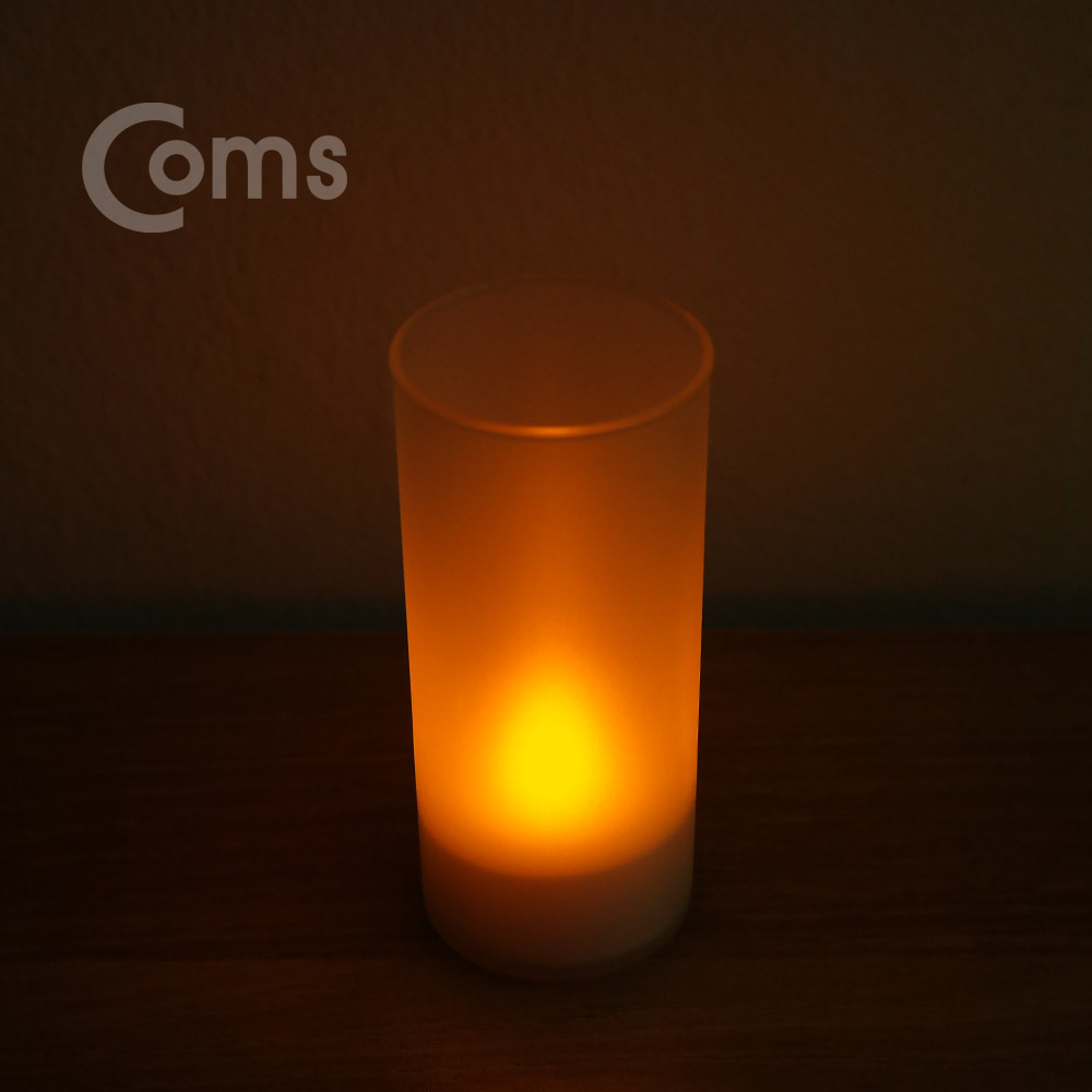 Coms LED 촛불 스탠드, Yellow LED/ LR1130 3ea 포함