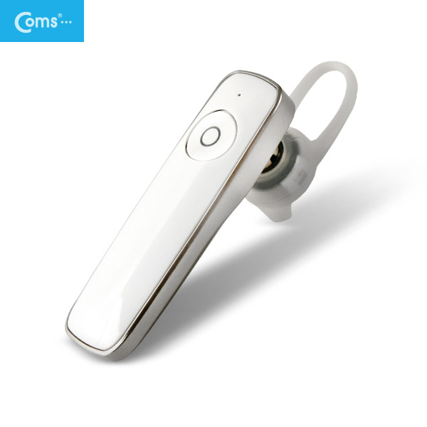 Coms 블루투스 이어셋, 모노/통화전용 White