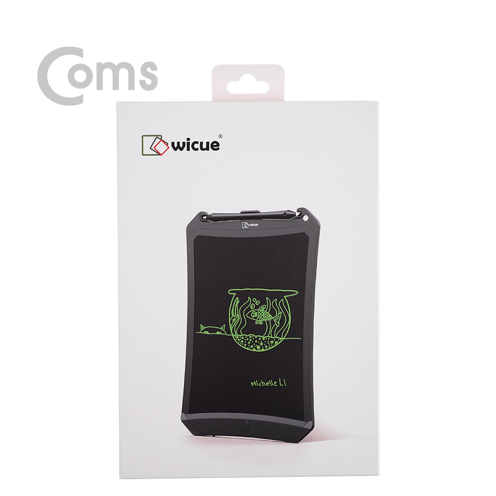 Coms 메모보드 8.5형/전자노트/전자 메모패드/전자칠판/듀얼펜/ Blue