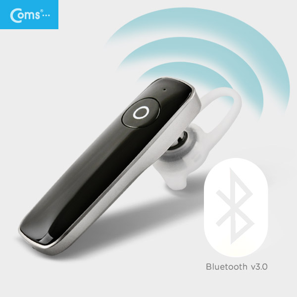 Coms 블루투스 이어셋, 모노/통화전용 Black