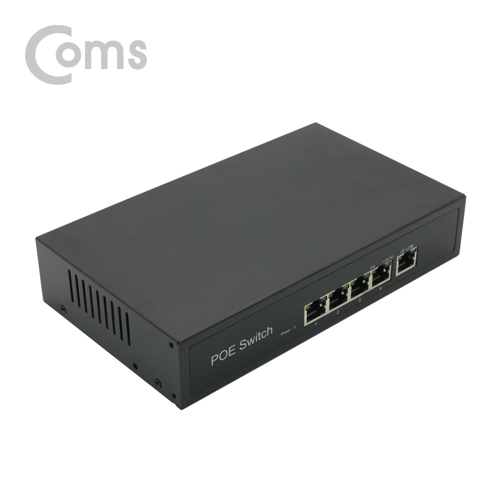 Coms 4포트 POE 스위치 허브 (10/100Mbps, PoE 장비전용)