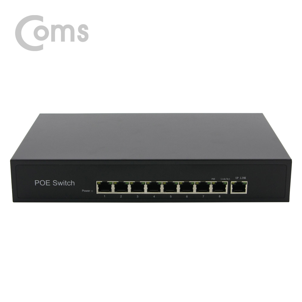 Coms 8포트 POE 스위치 허브 (10/100Mbps, PoE 장비전용)