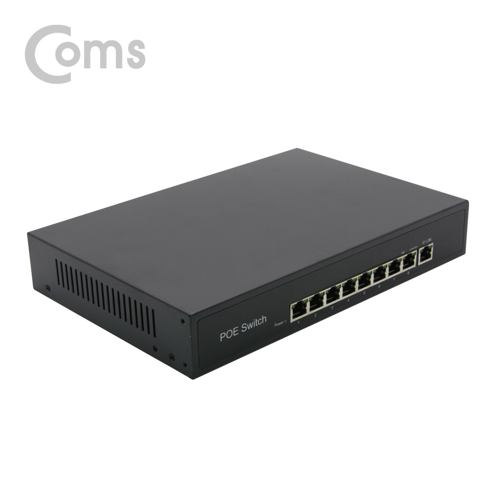 Coms 8포트 POE 스위치 허브 (10/100Mbps, PoE 장비전용)