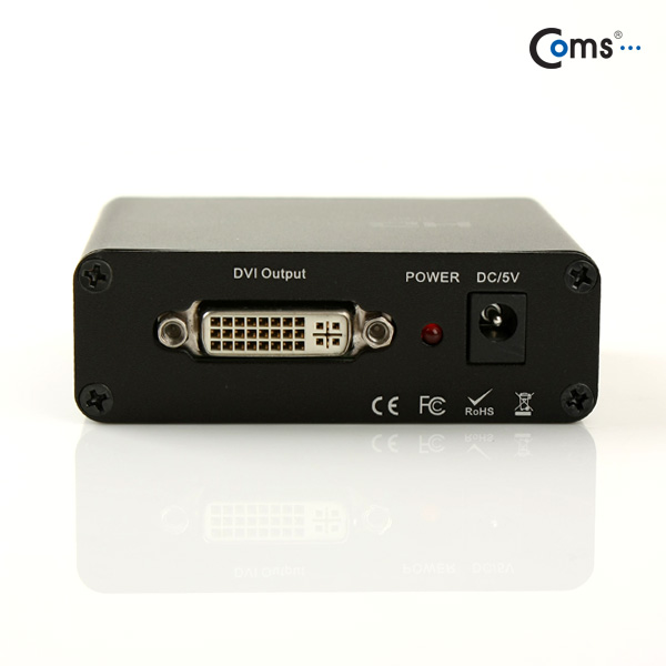 Coms HDMI 컨버터(HDMI -> DVI), 오디오 지원(스테레오 or 코엑시얼)