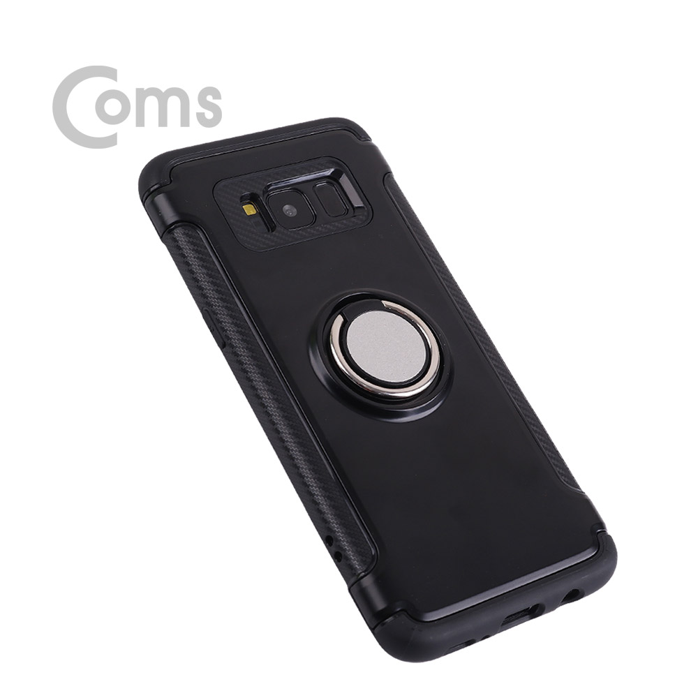 Coms 스마트폰 케이스(핑거링), Black - 갤럭시S 8 / S8