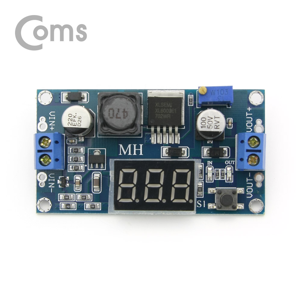 Coms DC 전원 변환기(승압) PCB형, LCD 표시