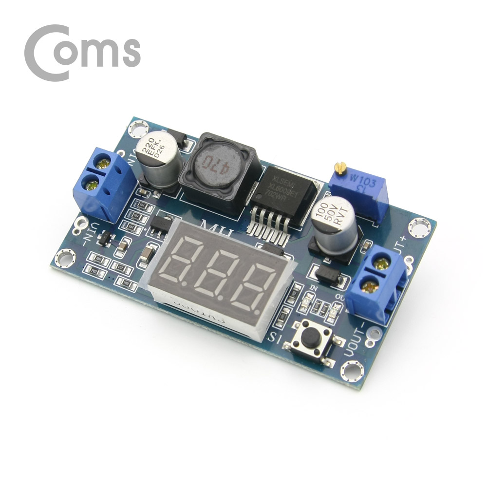 Coms DC 전원 변환기(승압) PCB형, LCD 표시