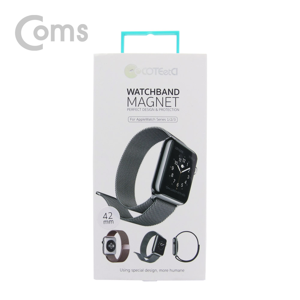 Coms 스마트워치/아이워치 손목밴드(자석) / Black / 42mm / Smartwatch
