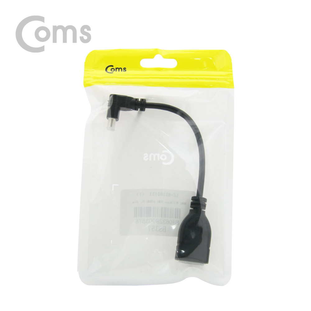 Coms HDMI 젠더(Micro HDMI M/HDMI F), 15cm / 상향 꺾임형(꺽임)