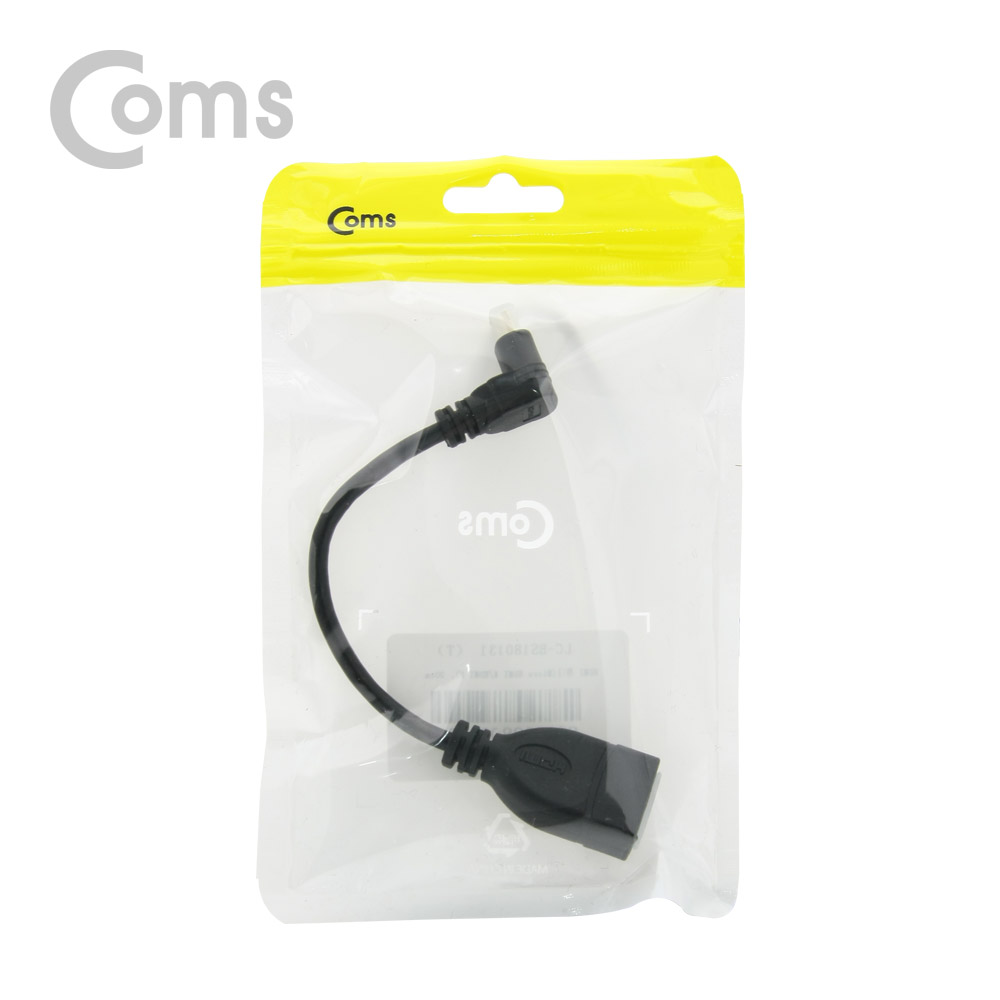 Coms HDMI 젠더(Micro HDMI M/HDMI F), 15cm / 하향 꺾임형(꺽임)