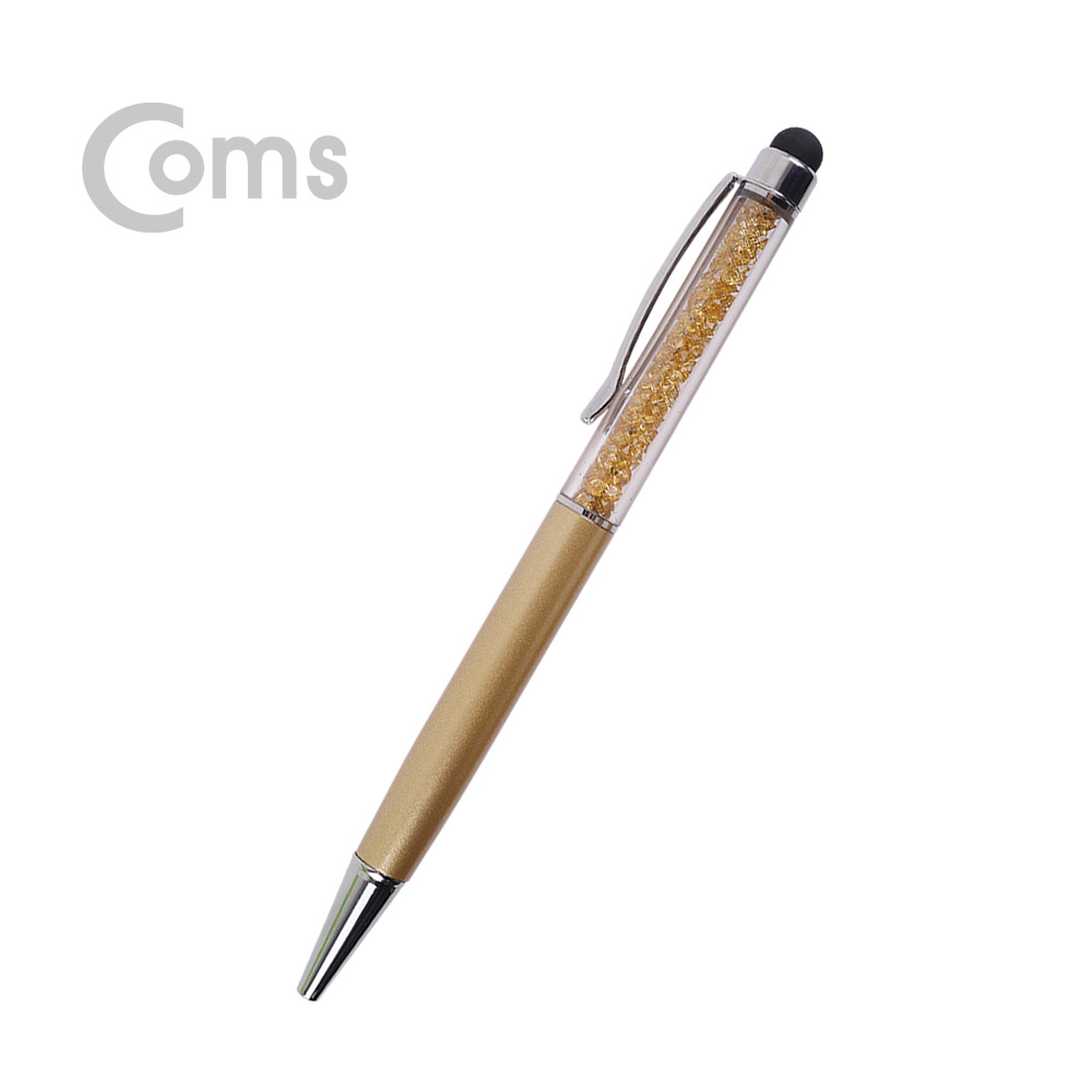 Coms 정전식 스마트폰 터치펜 (구슬/볼펜형) Brown