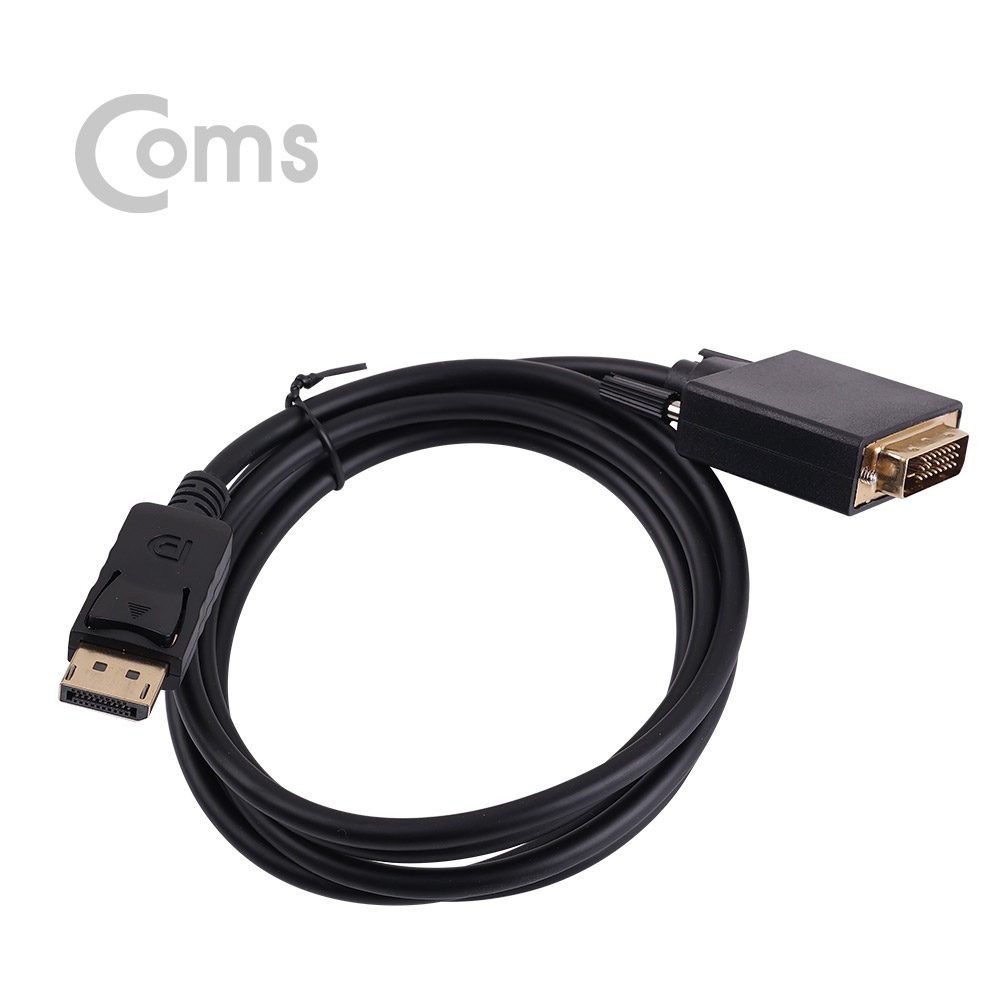 Coms 디스플레이 포트 케이블(DVI 변환) 1.8M/Display/DP