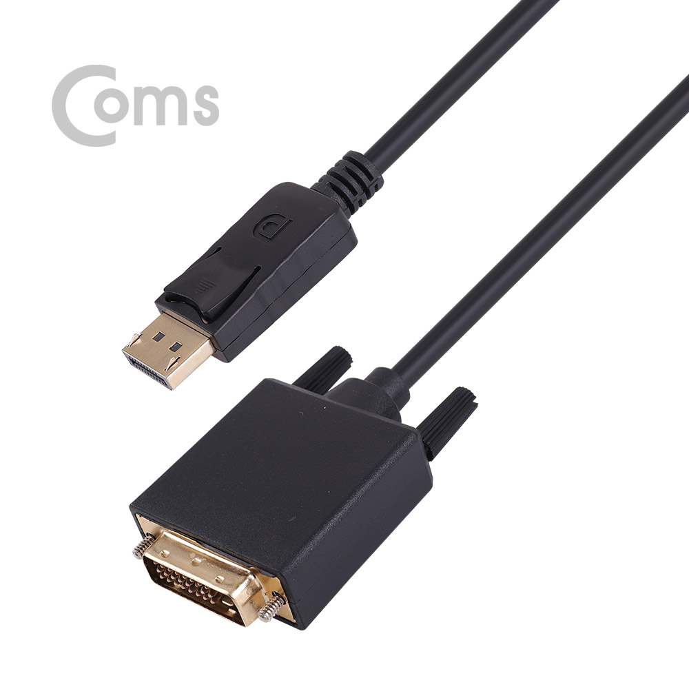 Coms 디스플레이 포트 케이블(DVI 변환) 1.8M/Display/DP