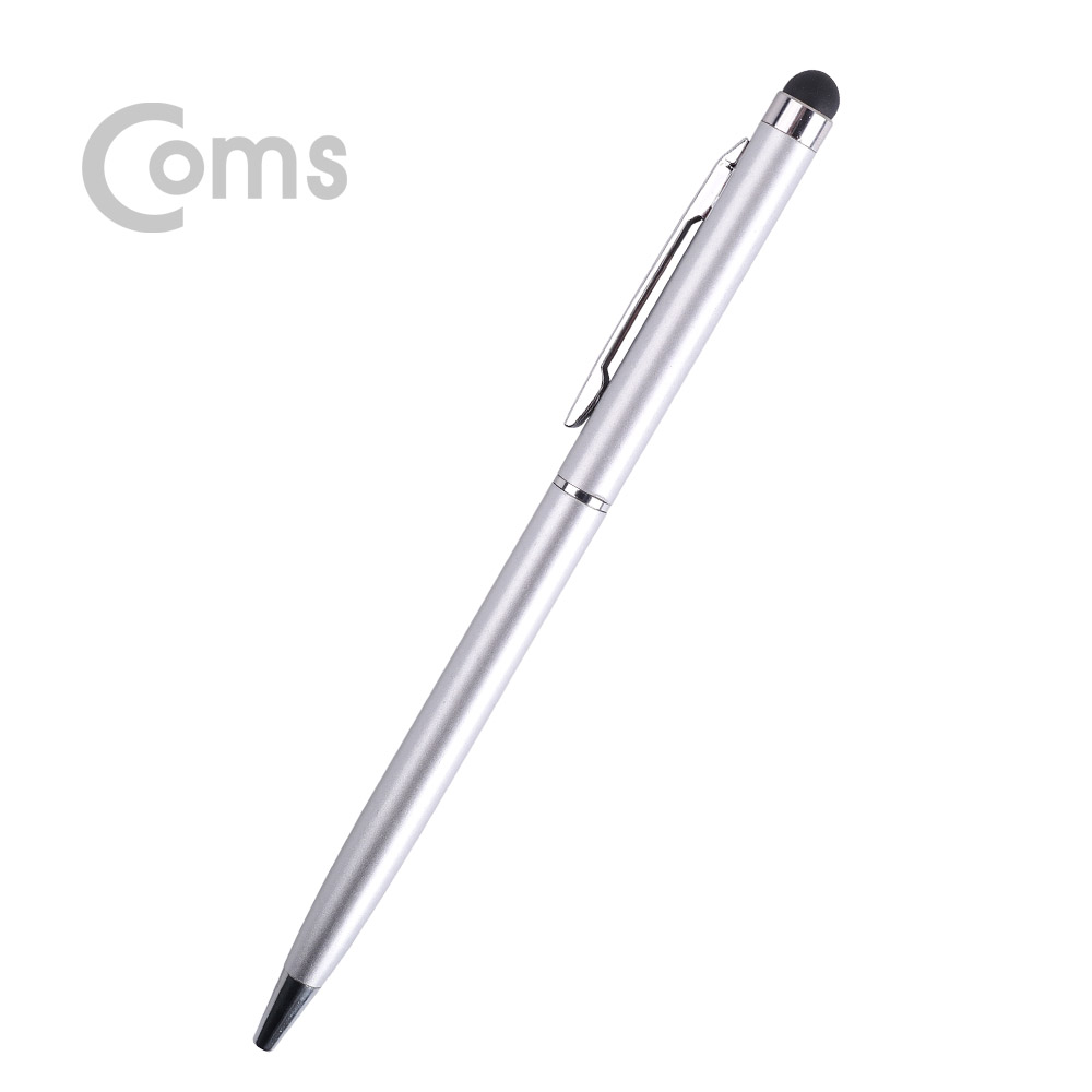 Coms 터치펜 정전식(볼펜포함) - Silver