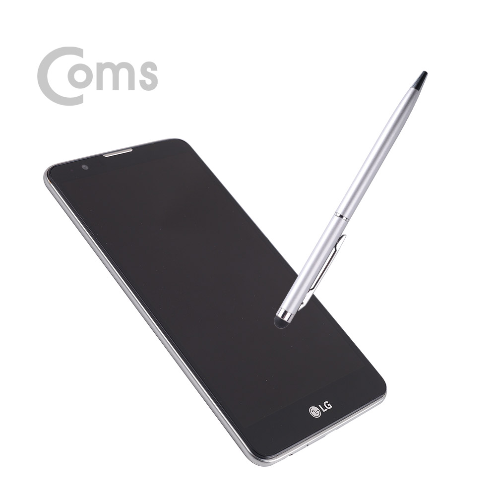 Coms 터치펜 정전식(볼펜포함) - Silver