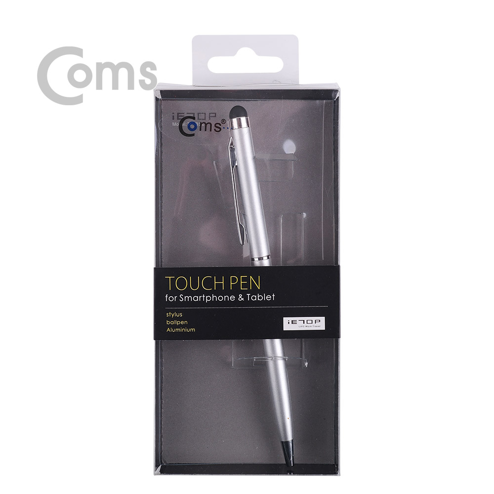 Coms 터치펜 정전식(볼펜포함) - Silver