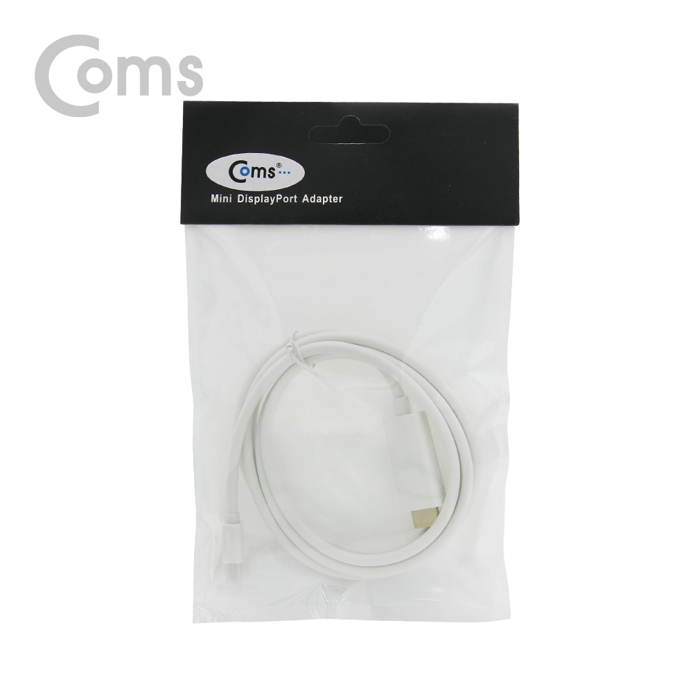 Coms 디스플레이 포트 to HDMI 케이블 2M (Mini DP 1.2/HDMI, 4Kx2K)/DisplayPort