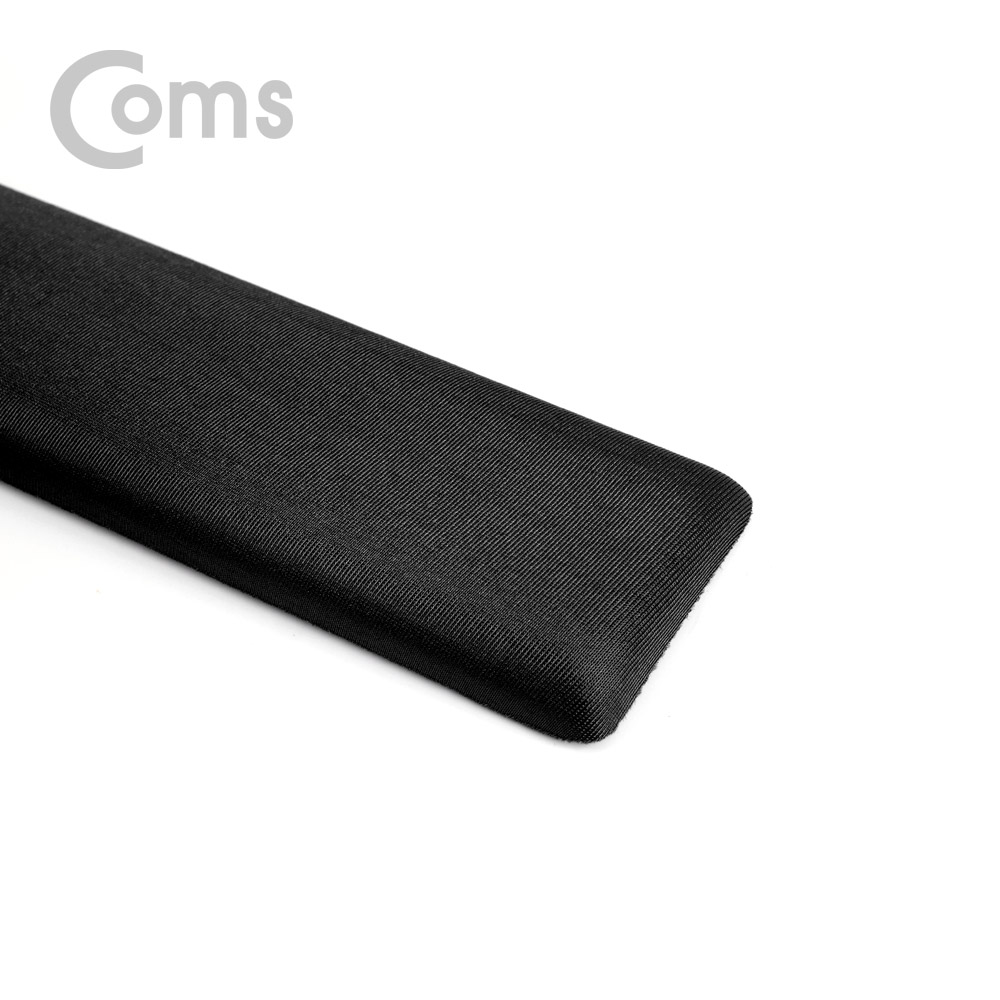 Coms 키보드 손목 보호대 - 42.5cm X 6cm / 패브릭 커버 / 직사각형 / 블랙