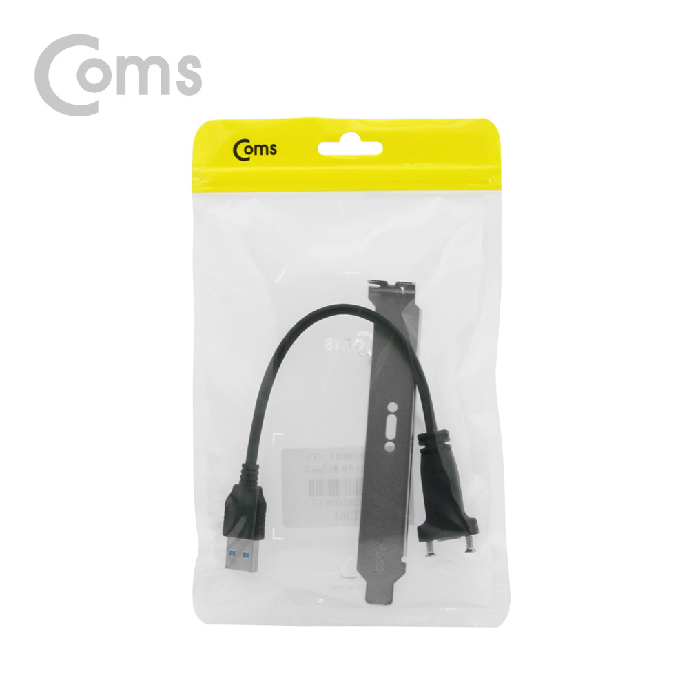 Coms USB 포트/USB 3.1(Type C) 3.0 변환 젠더 / 브라켓 포함 / 20cm