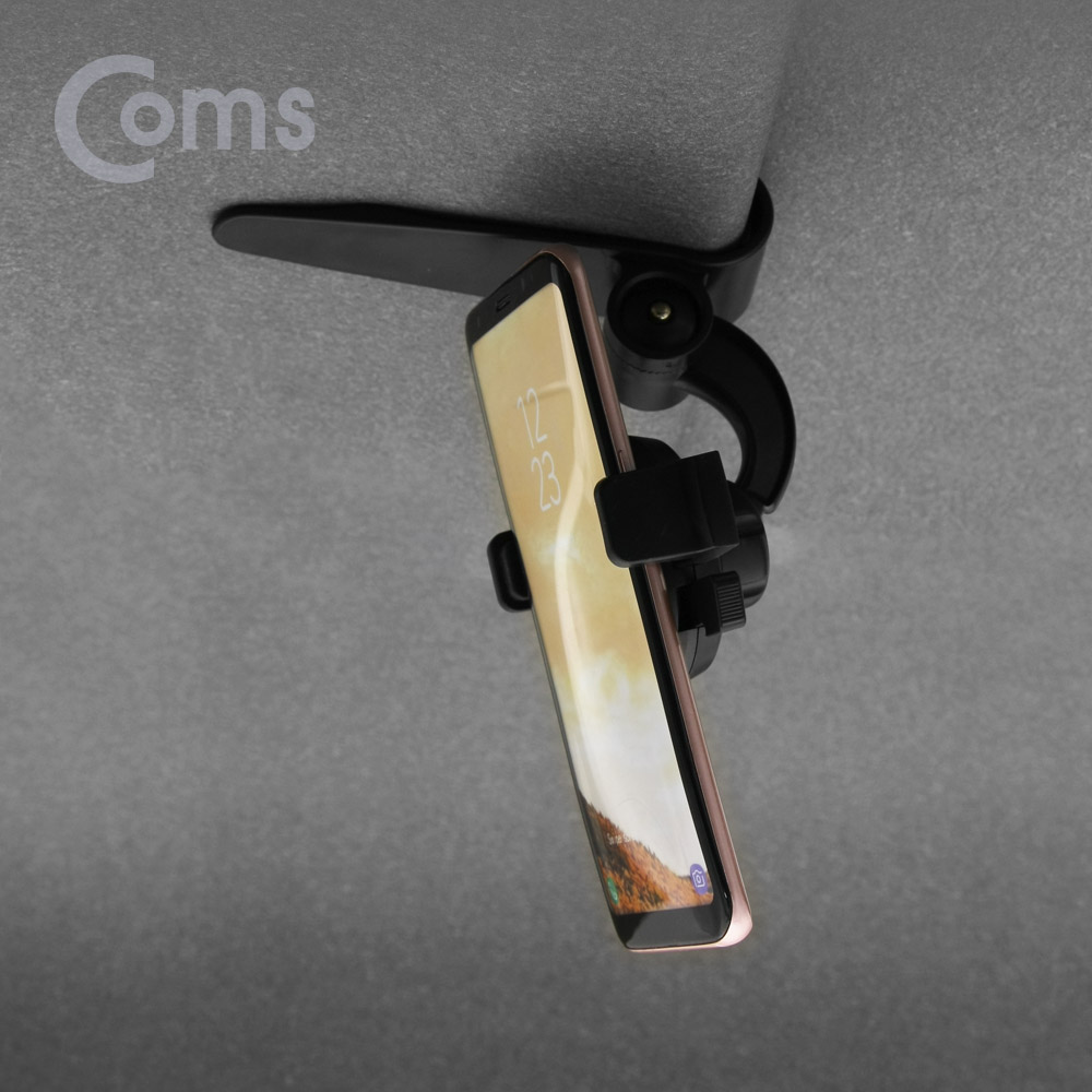 Coms 차량용 썬바이저 클립 스마트폰 거치대
