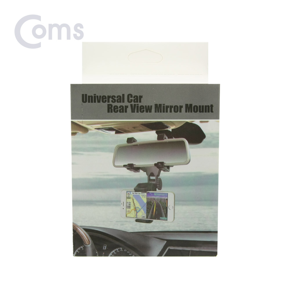 Coms 차량용 룸미러 클립 스마트폰 거치대