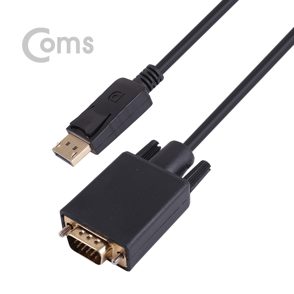 Coms 디스플레이 포트 케이블(VGA 변환) 1.8M/Display/DP