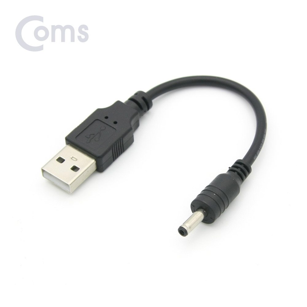 Coms USB 전원 젠더 (USB M to DC 3.5/1.3 M) 10cm