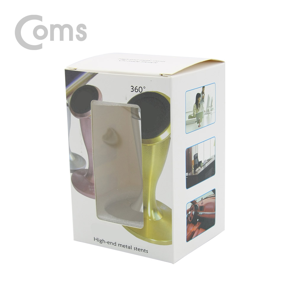 Coms 차량용 스마트폰 거치대 (메탈 스탠드 / 자석 거치)