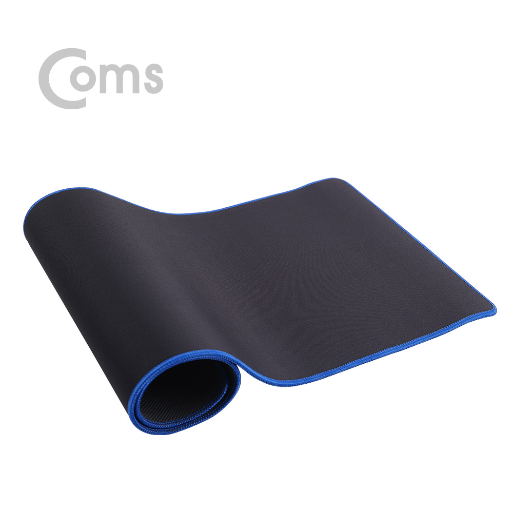 Coms 마우스 패드(장패드), 청색띠 - 80 x 30cm, 두께 5mm