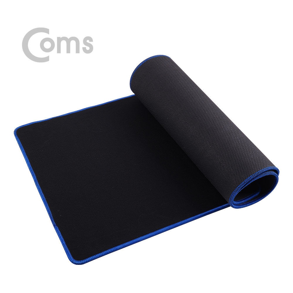Coms 마우스 패드(장패드), 청색띠 - 80 x 30cm, 두께 5mm