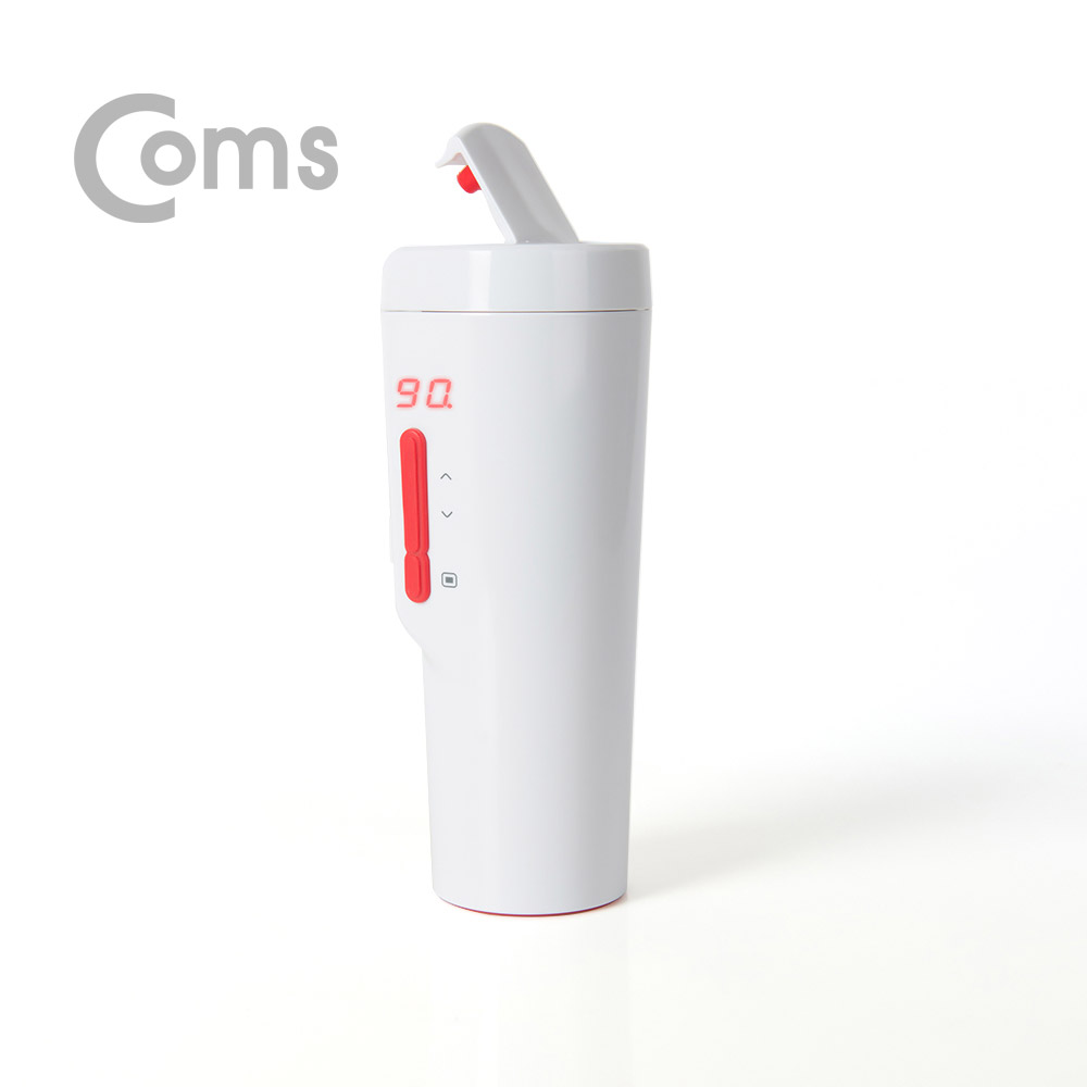 Coms 나비 차량용 히팅 텀블러 / 차량용 커피포트 일체형 / 12V-6A / White