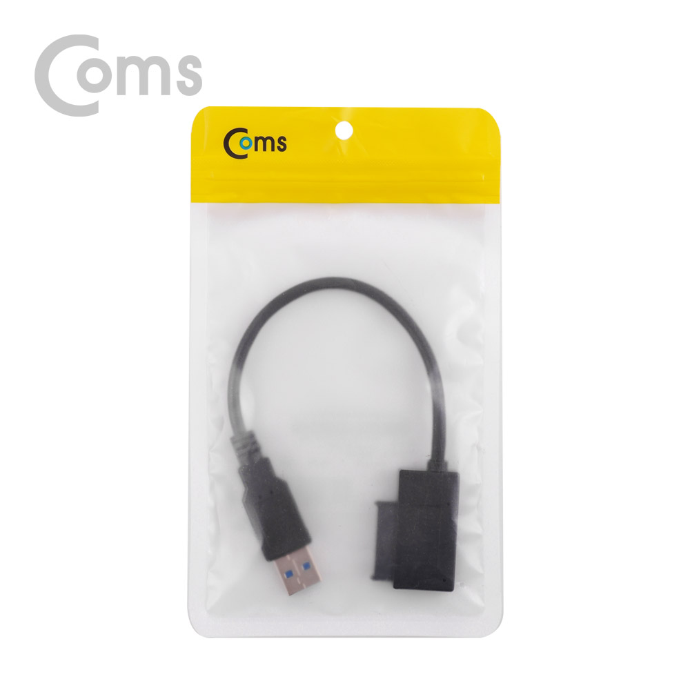 Coms USB 컨버터(USB 3.0 M to Slimline SATA 꺾임(꺽임)) 15cm