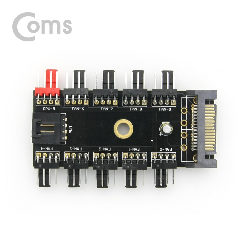 Coms 전원(12V) 분배 변환기, SATA 전원 to 4P 전원 x 10