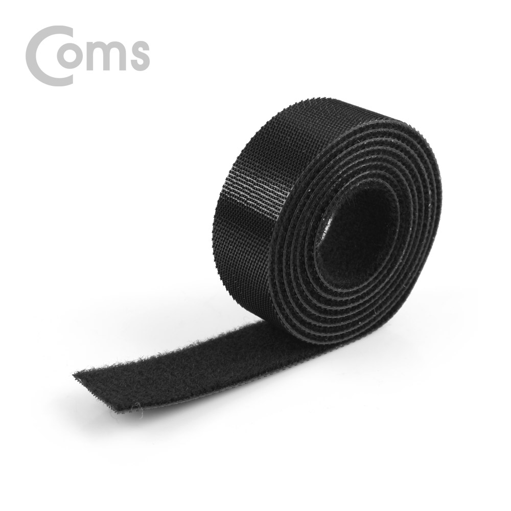 Coms 벨크로 타이(100mm x 20mm) Black / 케이블정리 / 전선정리