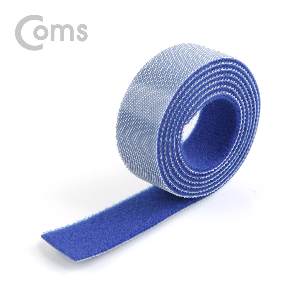 Coms 벨크로 타이(100mm x 20mm) Blue / 케이블정리 / 전선정리
