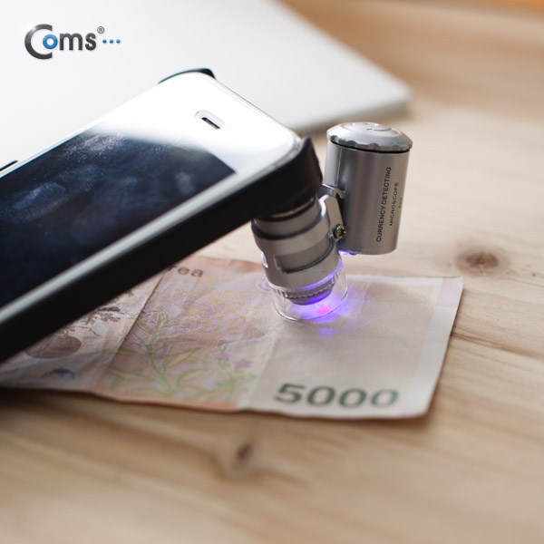 Coms 스마트폰 카메라 현미경, iOS 스마트폰용 60X