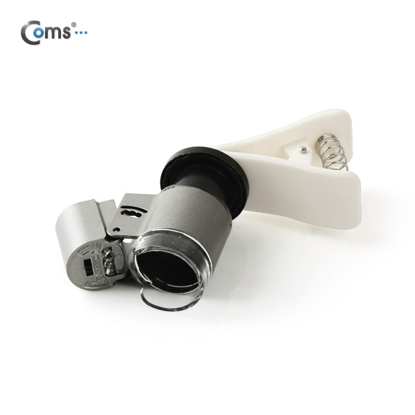 Coms 스마트폰 카메라 확대경, 60배줌/UV 형광램프, 위폐감정/산업용, 2 LED